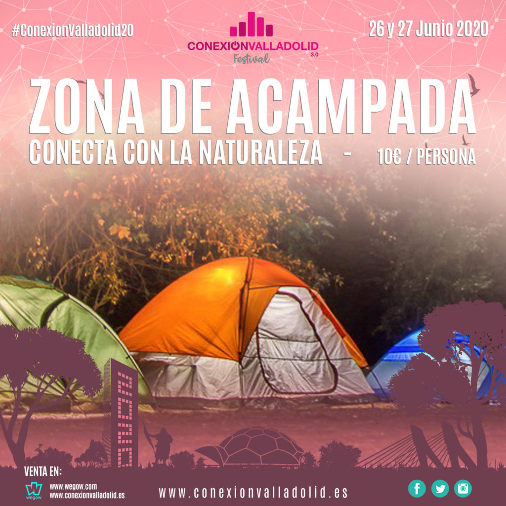 Zona de acampada Conexión Valladolid Festival 2020